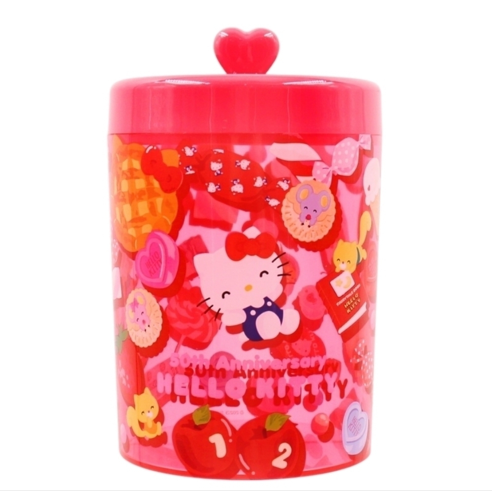 Sanrio Hello Kitty 50th Anniversary Accessory Container with lid